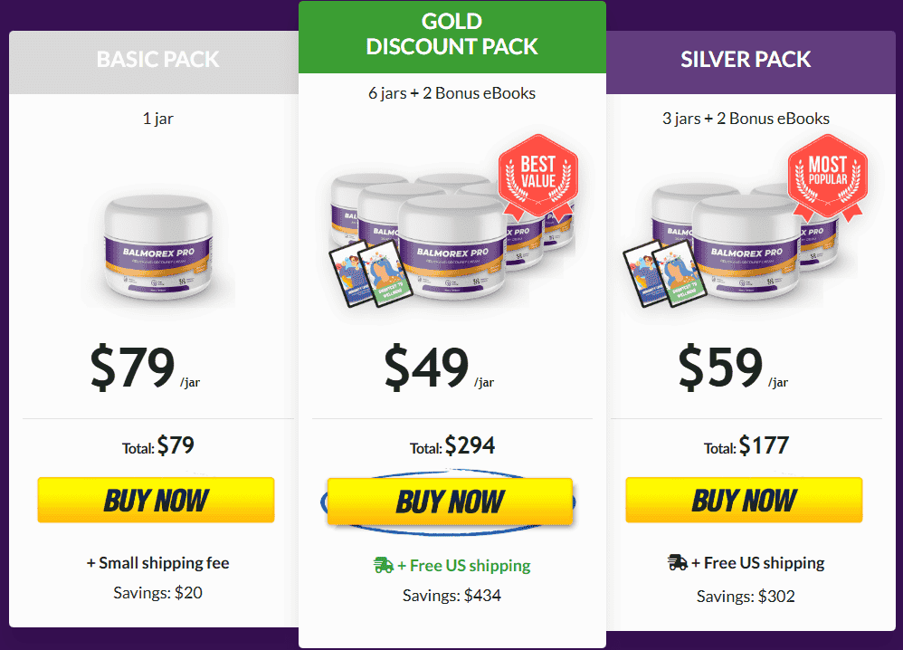 Balmorex Pro Pricing and Offers