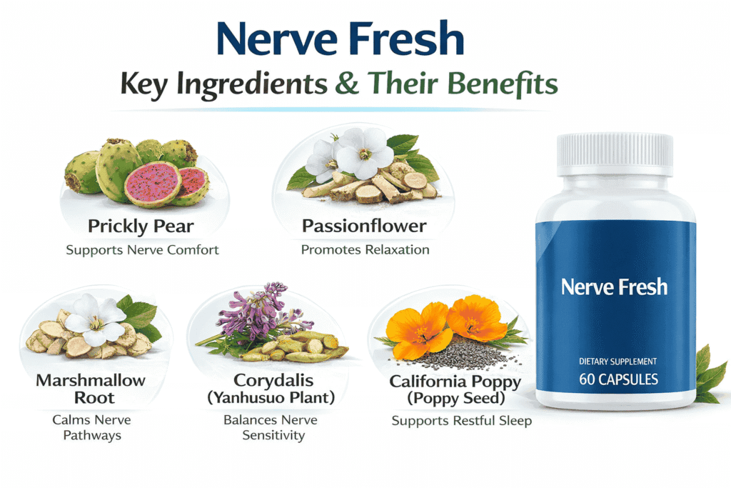 Nerve Fresh Reviews Ingredients Image