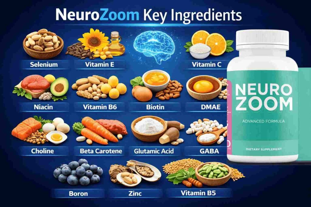 NeuroZoom Review Ingredients Image