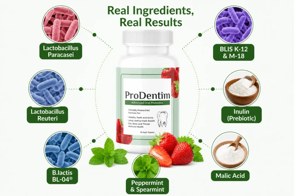 Prodentim Real Ingredients Image